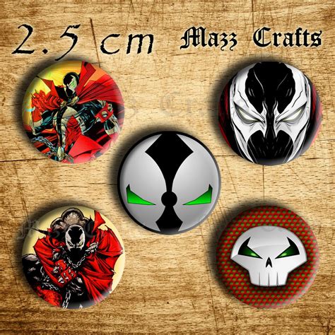 Funny Buttons And Stuff Spawn Comics Handmade 5 Pcs Pin Button Badge