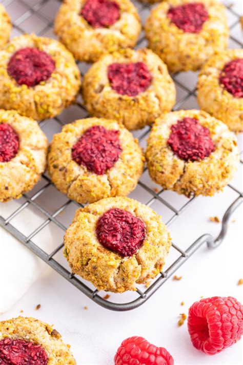 Raspberry Pistachio Thumbprint Cookies Recipes For Holidays