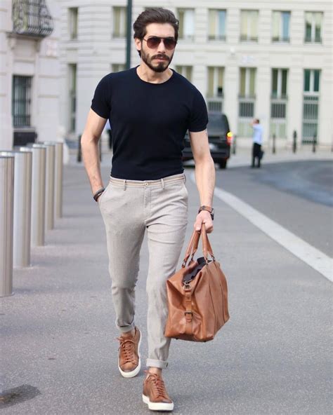 5 Pants And T Shirt Outfits For Men Men Fashion Casual Shirts Mens Casual Outfits Summer Men