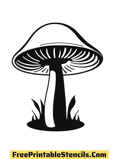 Free Printable Mushroom Stencils In Many Varieties Free Printable