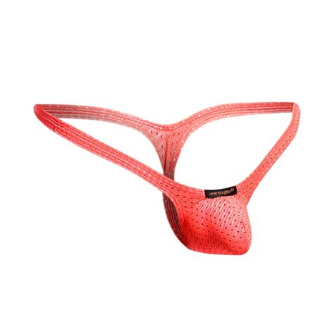 Joe Snyder Jsbul02 Holes Bulge Tanga Color Holes Coral Pikante Underwear