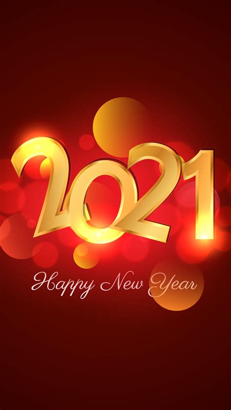 Happy New Year Red Wallpaper Hd 2021