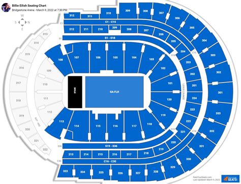 Bridgestone Arena Seating Charts for Concerts - RateYourSeats.com