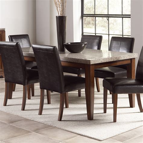 Whether you need a small kitchen table or breakfast table for three to four people or a large round dining table or extension dining table for a formal dining area, we have options for every gathering size. Granite Dining Table Set - HomesFeed
