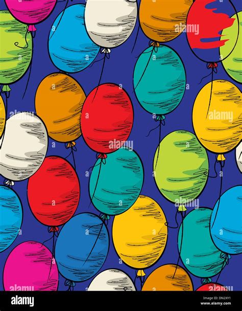 Party Balloon Seamless Stock Vector Image And Art Alamy