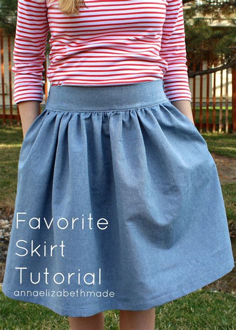 Anna Elizabeth Made My Favorite Skirt Tutorial Diy Skirt Sewing