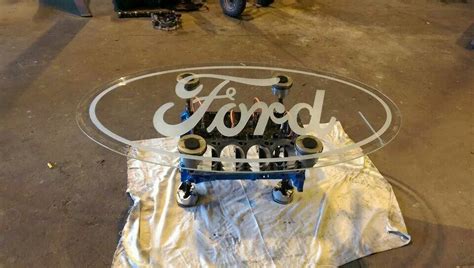 Timelapse video of me converting an old engine block into a coffee table. T&B Soda Blasting LLC ford engine block coffie table ...