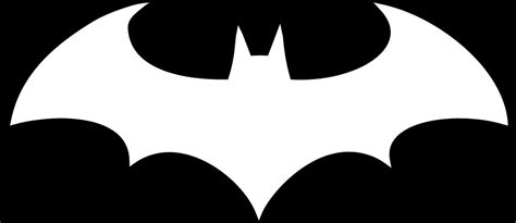 White Batman Logo Vector Clip Art Library