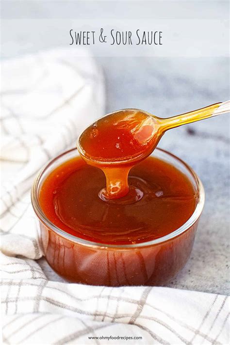 Chinese Sweet And Sour Sauce 甜酸醬 Oh My Food Recipes