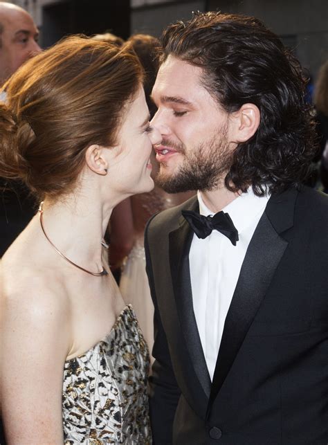 Kiss Off From Kit Harington And Rose Leslie Romance Rewind E News