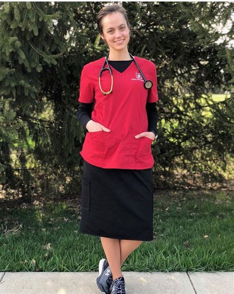 Pin By Erika Coughlin On Nursing Uniforms Scrub Skirts Nurse Outfit