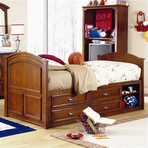 The children room furniture must be selected very carefully, study the materials from which it is it is important to remember that children's furniture should not be bulky, filling almost the entire space of. Lea Deer Run Kids Captain's Bed in Brown Cherry Finish ...