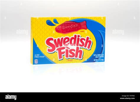 Swedish Fish Candy Box Stock Photo Alamy