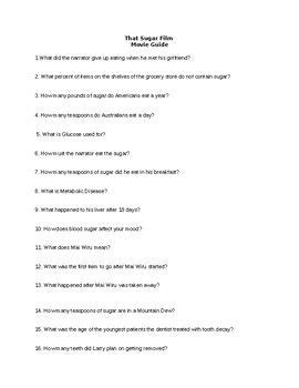 Here are some resources for staying on top of what's true and. Worksheet to fill out while watching That Sugar Film by ...