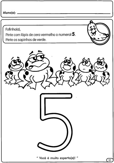 Atividade Maternal Numeros De 1 A 5