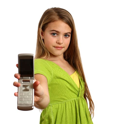 Free Photo A Beautiful Young Girl Holding A Cell Beautiful Phones
