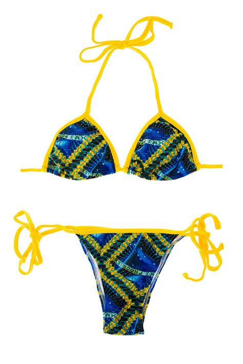 Rio De Sol Brazilian Bikini Bandeira Yellow