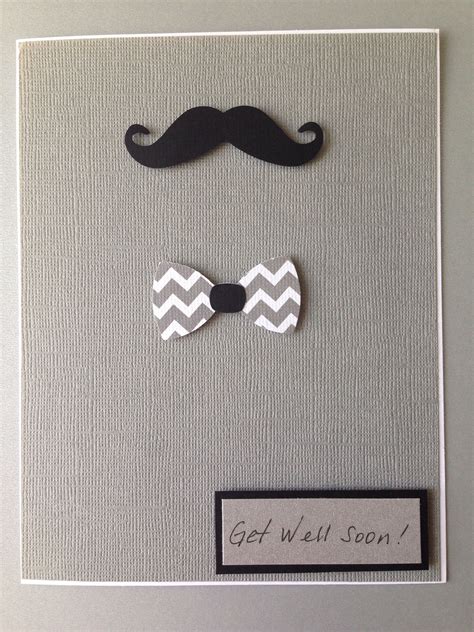 A Get Well Soon Card For Man Get Well Cards Mustache Cards Get