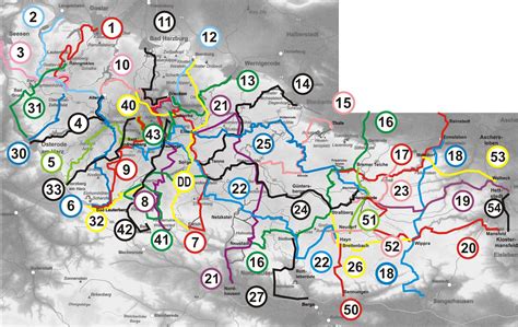 Harzkarte, harz karte, landkarte, routenplaner, das besondere an unserer karte, sie erhalten gleich noch gastgeberempfehlungen. Harz Karte Landkarte / Regionskarte - Deutschland harz ...
