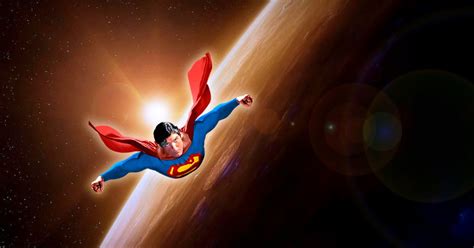 Superman Volando En El Espacio Volar Fondo De Pantalla 1200x630