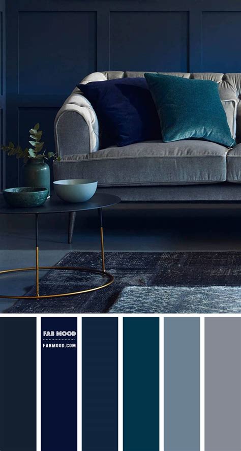 Navy Blue And Grey Living Room Color Combo Living Room Decor Ideas