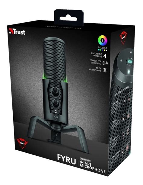 Micrófono Trust Gxt 258 Fyru 4 En 1 Usb Streaming Gamer Ultra Computación