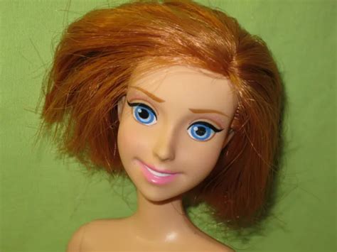Rare Mattel Disney Amy Adams Enchanted Princess Giselle Nude Doll Red Cut Hair Picclick