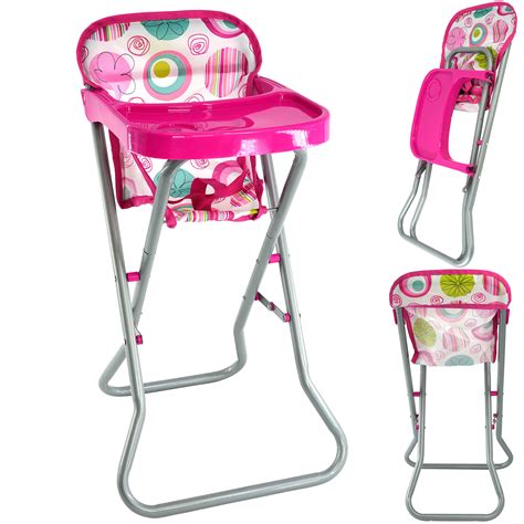 buy bibi doll dolls feeding high chair folding metal frame dolls furniture pretend play girls