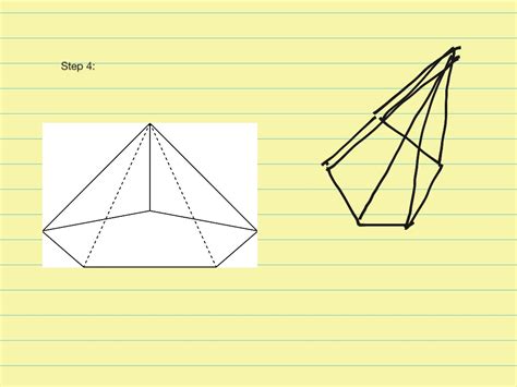 How To Draw A Pentagonal Pyramid Net Math Showme