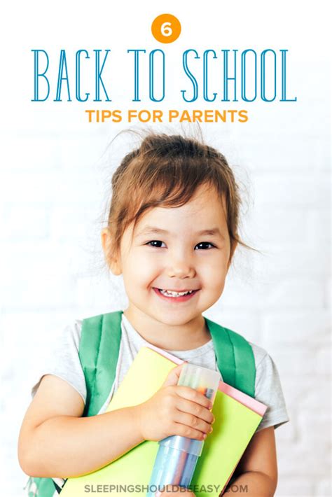 Back To School Tips For Parents Sleeping Should Be Easy
