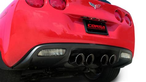 C6 Corvette Corsa Sport Cat Back Exhaust 14164cb1blk Z06