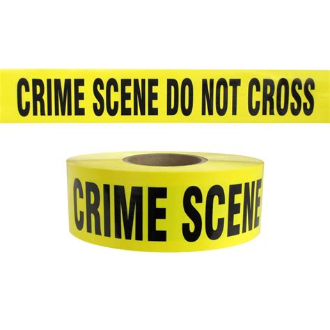 Crime Scene Do Not Cross Barricade Tape 1000 Ft Roll 25 Mil