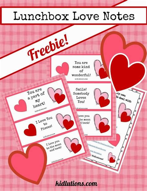 Lunchbox Love Notes Freebie