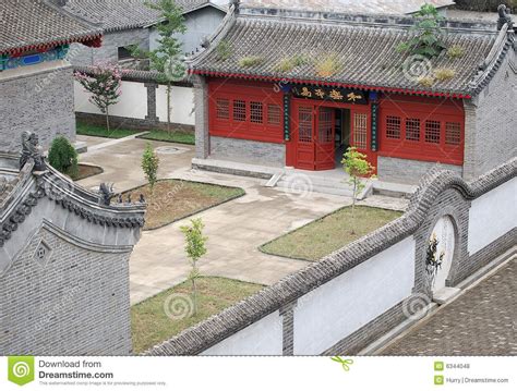 Photo About A Old Style Chinese Yard With Beautiful Moon Gate Image Of