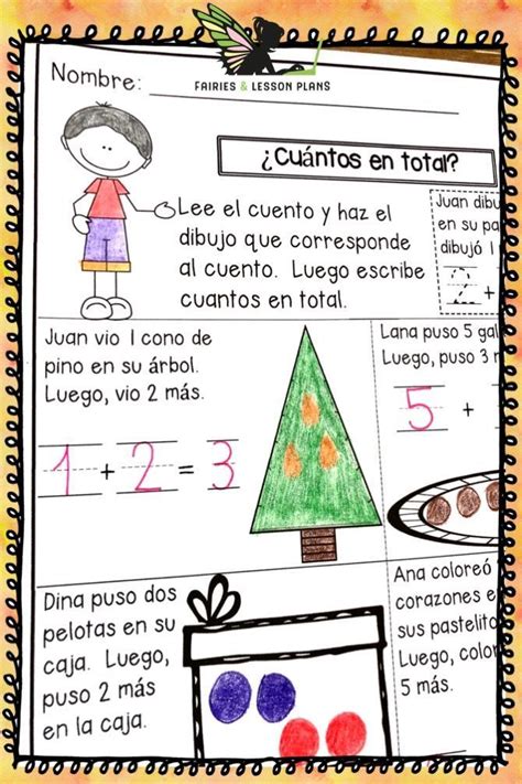 Kindergarten Tarea De Matemáticas Bundle In 2021 Kindergarten Math