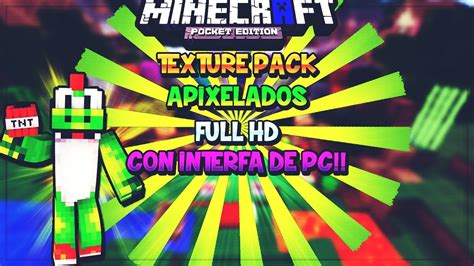 Texture Pack Apixelados Para Minecraft Pe 100 110 Igual A Pc