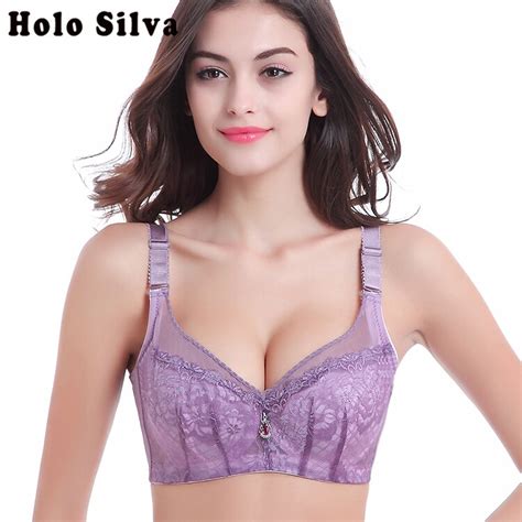 Sexy Bra Brassiere Breathable Comfort Bra Full Cup Floral Bh Push Up
