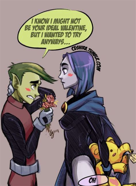 Beast Boy X Raven Enjoy Teen Titans GO Amino Amino