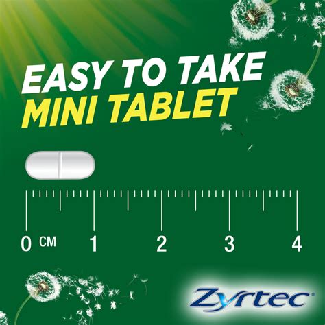 Zyrtec Rapid Acting Relief 50 Mini Tablets Aussie Pharmacy