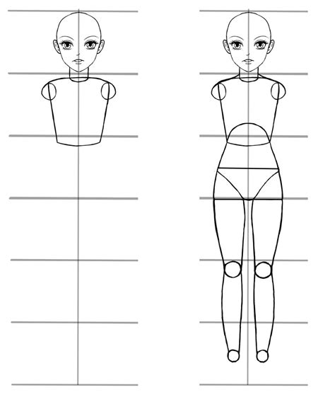 How To Draw Anime Style Characters With The Correct Proportions And