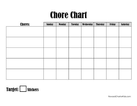 editable printable chore charts for adults fill and sign the best porn website