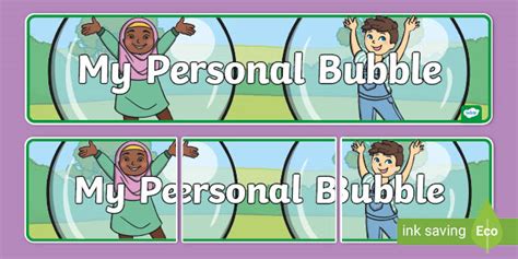 My Personal Bubble Display Banner