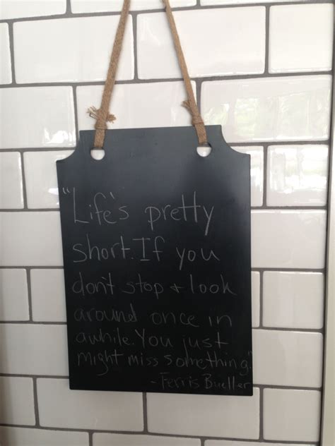 Subway Tile Nice Quote From Ferris Bueller Too Cool Words