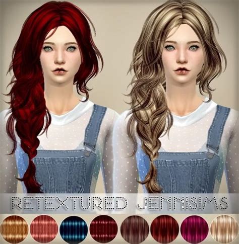 Jenni Sims Elasims Hairs Converted Retextured • Sims 4 Downloads