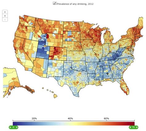 Americas Heaviest Drinking Counties Mapped County Map Heavy