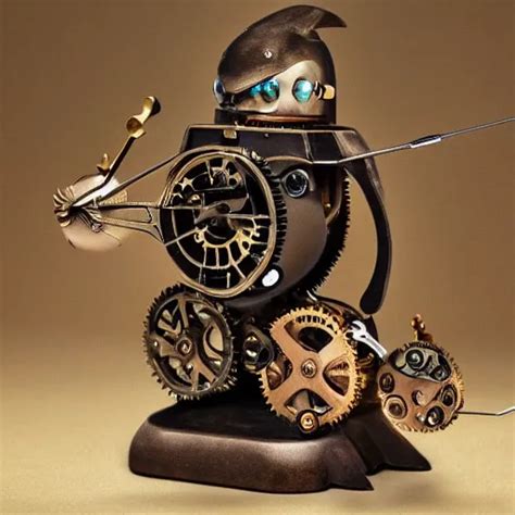 A Mechanical Steampunk Penguin 4 K Stable Diffusion Openart