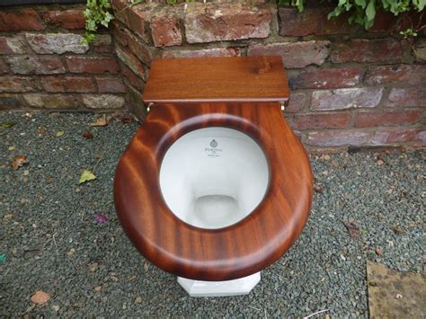 Maybe you would like to learn more about one of these? Antique Mahogany High Level Toilet Seat - Stunning Striped ...