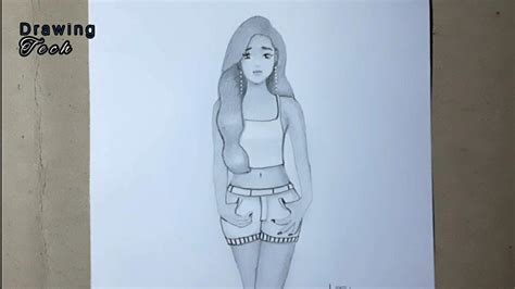 How To Draw A Sexy Girl Pencil Sketch Easy To Draw A Girl Drawing