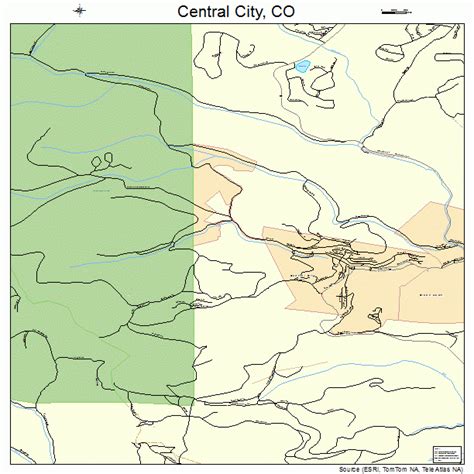Central City Colorado Street Map 0812910