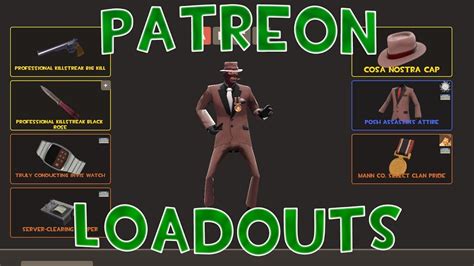 Tf2 Awesome Simplistic Spy Loadout Patreon Loadouts Youtube